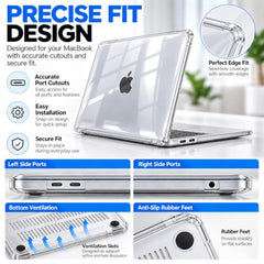 PC LABEL Matte Finish Hard Shell Case for MacBook Pro 14 Inch ((2021–2026) M4/M3/M2/M1 A3112/A3185/A3401/A2918/A2992/A2779/A2442/A3426/A3427), Lightweight Protective Cover with Free Black Keyboard Skin