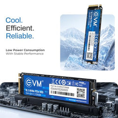EVM Internal SSD Interface PCle Gen 3x4 Fast Performance, Ultra Low Power Consumption NVME PCIe SSD (EVMNV/256GB, Black, 256GB)