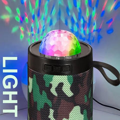 PerfX M21VP Portable Bluetooth Speaker 10W – Thunder Bass, Inbuilt Disco Lights, Wireless Speaker for Party & Outdoor (Disco Light 10 W Bluetooth Speaker, Green)