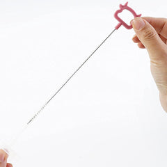 SYGA 3 Pcs Silicone Baby Bottle Brush Set, 360? Rotating Long Handle Water Bottle Cleaner Brush, Teat & Straw Brush Cleaning Cup Brush for Baby Bottles Plastic Bottles Glass Bottles Straws - Pink