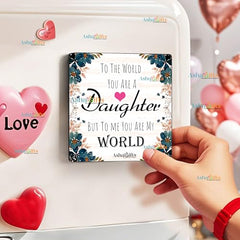 Gift for Daughter Birthday Special Birthday for Daughter Printed Cushion(12 inch X 12 inch with Filler with Keychian) Girls Pillow Daughters Day for Daughter and Girls AT-7