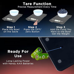 Dr Trust (USA) Electronic Kitchen Digital Scale Weighing Machine - 517 (Gray)