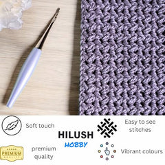 HILUSH Hobby,Wool Yarn dk Acrylic Hand Knitting Yarn Ball (100g/1 Ball),Suitable for Craft amigurumi Shade 001 (Sky Blue)