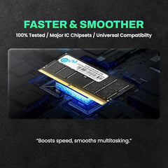 EVM 16GB DDR5 Desktop RAM Memory | 5200MHz | PC5-41600 | Long-DIMM | 288-Pin | CL19 | 1.1V Low Voltage | High Performance | Intel & AMD Compatible | 10 Year Warranty (EVMT16G5200U88P)