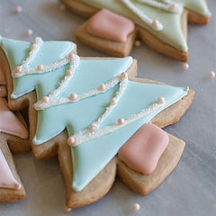 Syga Christmas Tree Shape Cookie Cutter Set 5 Pieces Set Mold for Biscuit Sandwich Cut