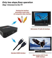 MANYCAST® Mini PC with DDR3 2 GB RAM 16 GB ROM, Android 10.0, RK3318 Quad-Core 64bit Cortex-A53, WiFi 2.4 Ghz,