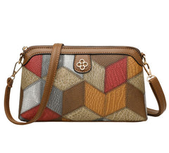 SYGA Women's Bohemian Crossbody Bag Niche Ethnic Design Women's Bag Shoulder Bag Crossbody Coin Mobile Phone Bag(Gray Brown)