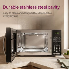 Godrej 25 L with 5 Years Comprehensive Warranty, Airfry Cooking, Steam Clean, Stainless Steel Cavity with 260 Insta Cook Menus, Convection Microwave Oven (GME 725 CF1 PZ, Black)