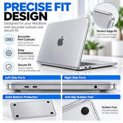 PC LABEL Matte Finish Hard Shell Case for MacBook Pro 14 Inch ((2021–2026) M4/M3/M2/M1 A3112/A3185/A3401/A2918/A2992/A2779/A2442/A3426/A3427), Lightweight Protective Cover with Free Black Keyboard Skin
