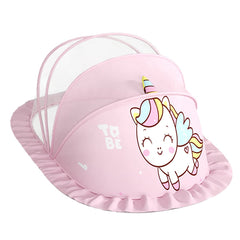 SYGA Foldable Baby Mosquito Net Protect Your Little One from Insects and Bugs Baby Bottomless Net for Baby Safe & Easy Use(Unicorn-Pink)