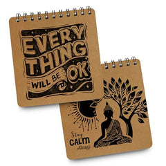 PaperO Mini Sketchbook Pack of 2, Dreams | 15 x 15 cm, Spiral Bound, 40 Sheets Each, For Artists, Students & Doodling