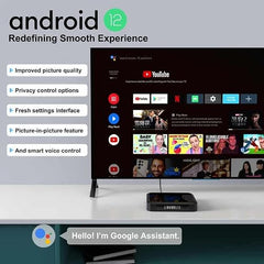 X9 Turbo Android Mini PC with 4K UHD, 4GB RAM, 64GB Storage, WiFi 6 & Bluetooth 5.0, Android 12