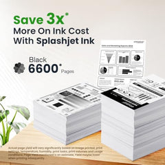 Splashjet 005 Compatible Refill Ink for Epson M1100, M1120, M1140, M1170, M1180, M2140, M2170, M3140, M3170, M3180 Printer - Ink Bottle for Epson 005 Ink Code (120gm x 2 Black Ink) Bottle – 502721
