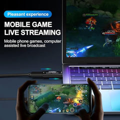 XIKKART USB 3.0 4K HDMI Video Capture Card 1080p 60fps Audio Video Capture Card, Game Capture Card, HDMI to USB 3.0 for Gaming, Streaming Device, Compatible with Nintendo Switch, PS3/4, Xbox