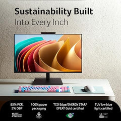Acer B277 D6 27 Inch IPS Full HD Backlit LED LCD Monitor I IR 5M Adjustable Webcam with Human Presence Detection, 120Hz, Height Adjustment and Pivot, HDMI, VGA, DP, USB 3.2 HUB I Stereo Speakers