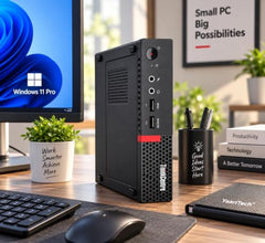 ThinkCentre Tiny PC | Core i3-7Th Gᥱn, 8GB DDR4 RAM, 256GB SSD |Build in WiFi + Bluetooth HD Graphics | DP, Windows 11 Pro, MS Office (1 Year Brand Warranty)