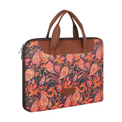 Tabelito Laptop Sleeve Bag 13" to 15.6 inch for Women Jute and Vegan Leather Office Everyday Handbags