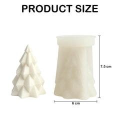 MOMISY Christmas Tree Shape Silicone Candle Making Mould, for Resin Moulds, Silicone Moulds Casting Moulds, Aroma Candle Mould for DIY, Christmas Decoration (Small, Christmastree)