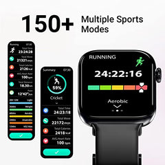 CrossBeats Everest 2.0 | Latest 2026 Smart Watch for man | 1.43" AMOLED Always ON Display Bluetooth Calling Rugged Outdoor Smartwatch | Upto 15 Days Battery Life 100+ Sports Mode Flash Light (Black)