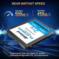 INLAND Platinum 2TB SSD TLC 3D NAND SATA III 6Gb/s 2.5 Inch Internal Solid State Drive, Upgrade Desktop PC or Laptop Memory and Storage