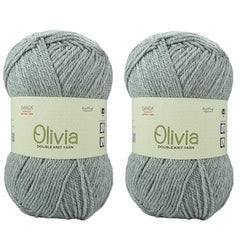 Ganga Acrowools Acrylic Olivia,Double Knit Yarn. Hand Knitting&Crochet Yarn. Oekotex Class 1 Certified. Pack of 2 Balls-100Gms Each. Shade No-Olv012, Maroon
