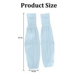 MOMISY UV Sun Protection Arm Sleeves for Women, Loose-Fit Cooling Cover, 1 Pair (Blue)