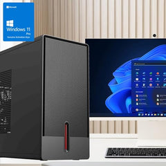 CloudVU Desktop PC | Core i7-4770/90 Turbo | 16GB RAM | GPU GT730 4GB | 512GB NVMe SSD | HDMI,VGA,LAN,USB 3.0,Clocite Copper CPU Fan,+Windows 11 Pro License & MS Office(i7,16GB,512GB,CPU-VX3)