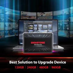 Gigastone SATA SSD 960GB 2.5 inch SSD 500MB/s Upgrade Laptop PC Memory and Storage PS4 HDD Replacement 2.5" Internal Solid State Hard Drives SATA III SLC Cache 3D NAND Increase Performance