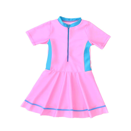 SYGA Cute Swimsuits for Little Princess Baby Girls L-Size Perfect for Girls Age 5-6 Years Old (Pink)