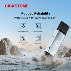 Gigastone Duo Go USB-A+C 2TB (4-Pack) Dual External Portable SSD 1,050MB/s Glossy Surface, Supports Apple 4K 60fps ProRes HDR Video Recording USB3.2 Gen 2 for iPhone 16 PS5 Mac iPad Laptop Android