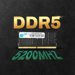 EVM 16GB DDR5 Desktop RAM Memory | 5200MHz | PC5-41600 | Long-DIMM | 288-Pin | CL19 | 1.1V Low Voltage | High Performance | Intel & AMD Compatible | 10 Year Warranty (EVMT16G5200U88P)