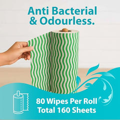 Origami Non-Woven Kitchen Towel | Pack of 2 | 80 Pulls Each