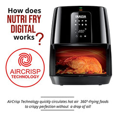 INALSA Air Fryer Oven 30 Ltr, 1800 W, Multi-Cooker, Air Fry, Aero Smart 30 | Stainless Steel Air Fryer Interior, 18 Preset, 9 Accessories, Digital Display Oven