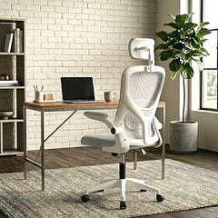 Casa Haus Italia Premium Leatherette Office Chair for Work | Boss Chair, Ergonomic Executive, Luxurious Cushioned Arms & Seat, 2 Point Back Massager, Heavy Duty Metal Base (Burgundy)