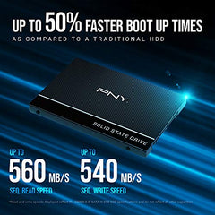 PNY CS900 500GB 2.5” SATA III Internal Solid State Drive (SSD) - (SSD7CS900-500-RB)