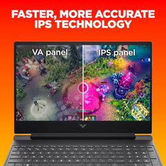 HP Victus, Intel Core 5 210H, 4GB RTX 3050 A (24GB DDR5, 512GB SSD) FHD, 144Hz, 300 nits, IPS, 15.6''/39.6 cm, Win11, M365* Office24, Mica Silver, 2.29kg, fa2500TX, Backlit, Gaming Laptop