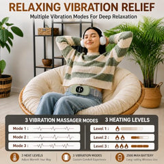 BRONTIX Period Cramp Relief Massager, Cordless Heating Pad