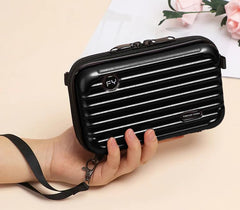 SYGA Women’s Crossbody Bag, Small PVC Shoulder Bag Travel Makeup,Cosmetic Small Bag (Pink)