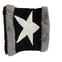 MOMISY Kids Winter Hat and Scarf Set, 2Pcs Warm Knit Beanie Cap and Scarf for 5-10 Years Old (Navy Blue)