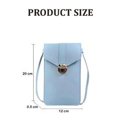 MOMISY Mobile Bag Cellphone Sling Bag Card Holder Wallet Handbag Crossbody multi-function Shoulder Bag for Girls & Women (Blue)