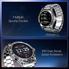 boAt Enigma Radiant Luxury Watch for Man w/1.43"(3.63 cm) AMOLED Display, AOD, Premium Metal Build, Round Dial, 200+Watch Faces, Upto 7 Days Battery Life, Fitness smartwatch for Men (Metal Black)