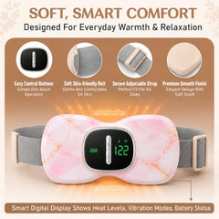 BRONTIX Period Cramp Relief Massager, Cordless Heating Pad