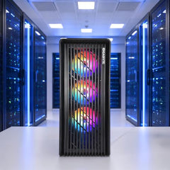CHIST Virtual Pro Server PC | Dual Xeon E5-2673 V4 (40 Cores, 80 Threads) | 512GB NVMe SSD | 3× 2.5GbE LAN | 4× PCIe x16 | RAID Controller | 650W PSU | Windows (128GB DDR4 RAM)