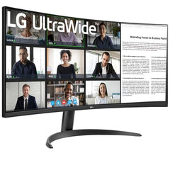 LG 34U640B Smartchoice 86 cm (34 Inch) 21:9 UltraWide WQHD (3440x1440) Curved Monitor(1800R), 144Hz, sRGB 99%, HDR10, Anti-Glare, HDMI X 2, DP, USB-C (PD 65W), PBP, PIP, Tilt/Height Adjustable Stand