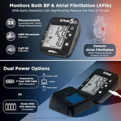 Dr Trust USA 131 Digital Blood Pressure Monitor with AFib Detection | US FDA approved | Dual Power Option | Arm Circumference (22–42 cm) | 5 Years Warranty BP Check Machine For Hypertension & Managing Heart Health, BP Apparatus