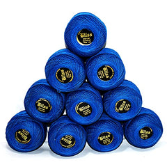 Dhruv Crafts Crochet Cotton Thread Yarn for Cross Stitch, Knitting, Embroidery & Craft Projects, Mercer Crochet Thread Ball, Shade B25 Red, 20 Gram, 0.5 MM Thickness, Sewing & DIY Supplies