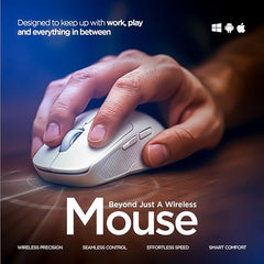 Acer Prism Dual Mode Wireless Mouse I 2.4G + Bluetooth I Silent Click I 3200 DPI (800-1200-2400-3200) I Rechargeable 500mAh I RGB LED I 6 Buttons I Lightweight 87g I Ergonomic Design for Laptop PC Mac