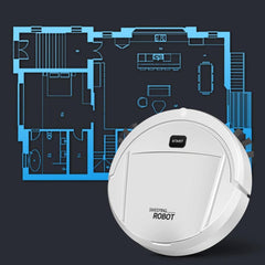 STYLEHEAVEN Robot Vacuum Cleaner Multifunctional Rechargeable Mini for Home Pet Hair White Lite