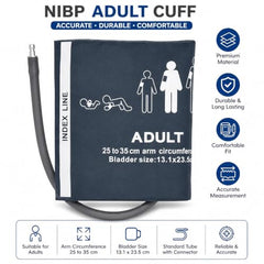 DIYAS NIBP Adult Blood Cuff All Multipara monitors and all BP monitors compatible BP cuff/NIBP Cuff for adult 25-35 Cm