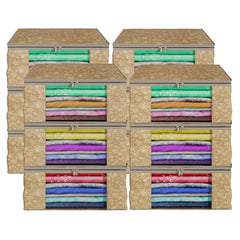 Kuber Industries Clothes Organizer For Wardrobe (Pack of 3 Each) 2-in-1 Combo Storage Organizer For Saree and Blouse - Dress Organizer For Wardrobe - Saree Covers With Zip (Maroon)